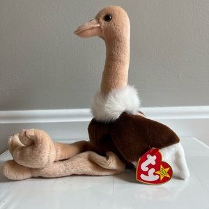 TY Beanie Baby Stretch the Ostrich